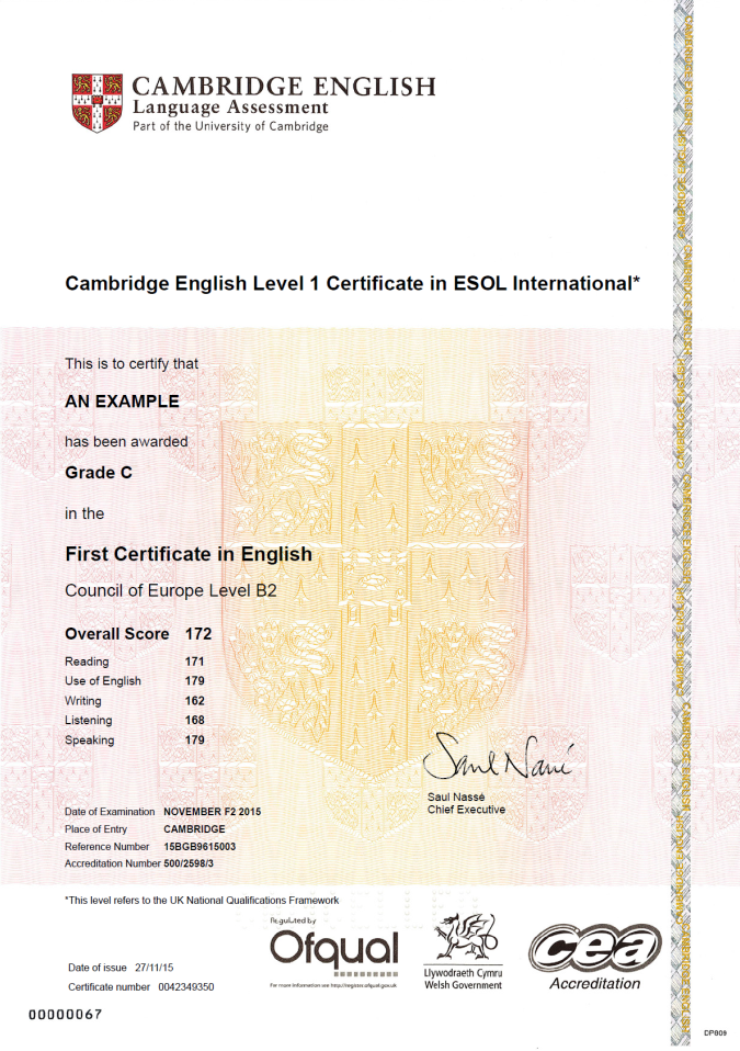 Votre Certificat Cambridge English Sur Votre CV